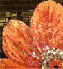 Arte em mosaico floral - Orange Gerbera Mozaico