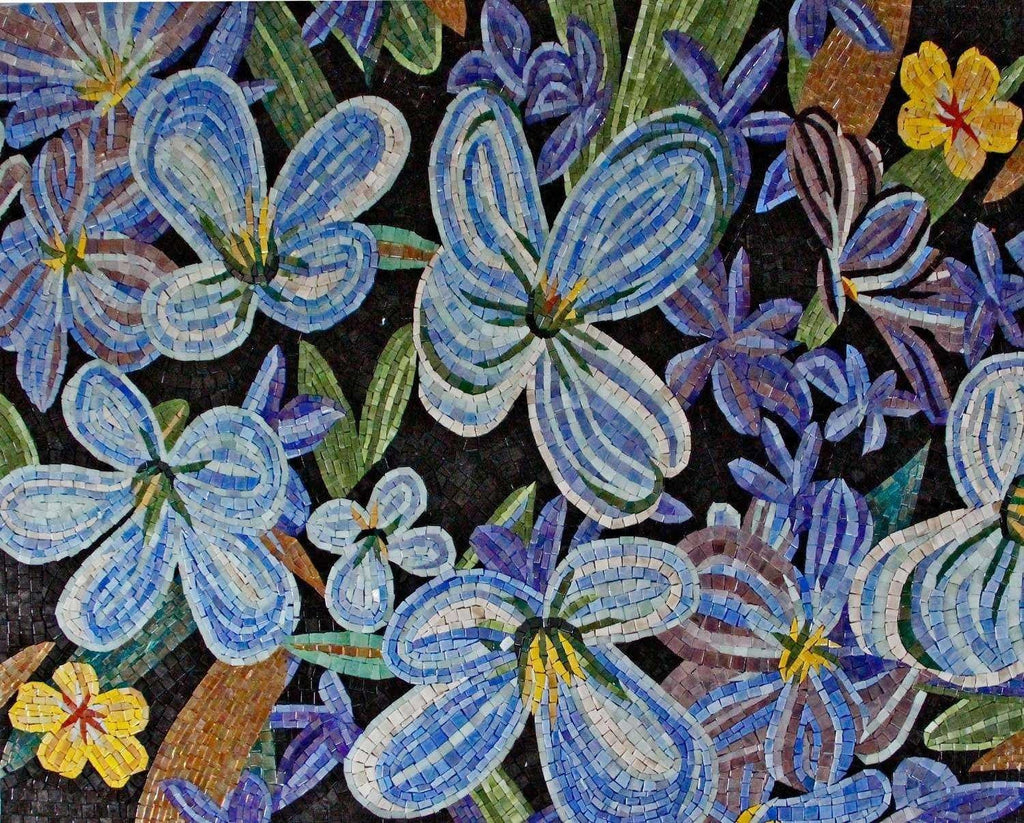 Diseños de Mosaico de Vidrio - Pop Flowers Mozaico