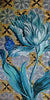 Mosaic Tile Art - Blue Lagoon Flower Mozaico