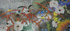 Oiseaux en mosaïque sur les branches - Art mural en mosaïque