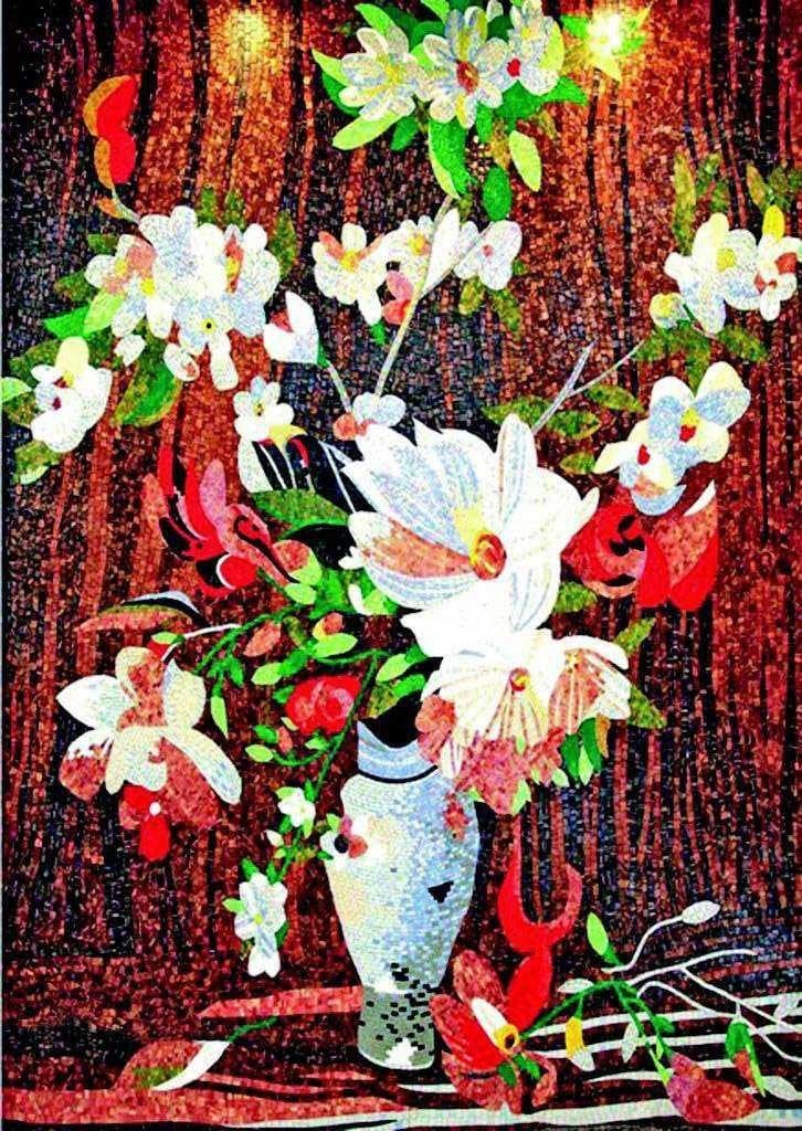 Arte em mosaico para venda - Vaso de Beleza Mozaico