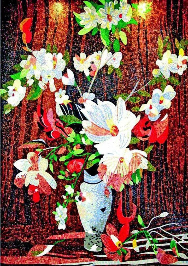 Mosaic Art For Sale - Vase Of Beauty Mozaico