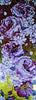 Azulejos de mosaico ao ar livre - flores roxas Mozaico