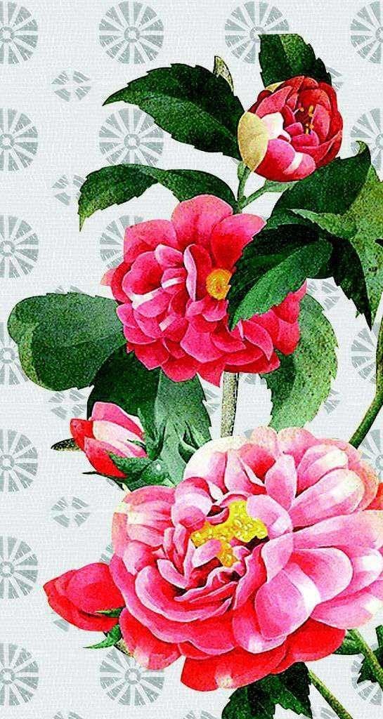 Магазин мозаичной плитки - Pink Flowers Mozaico