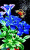 Arte del mosaico floreale - Navy Iris Mozaico