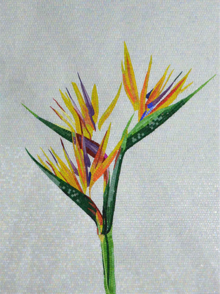 Paradiesvogel-Mosaik-Blume