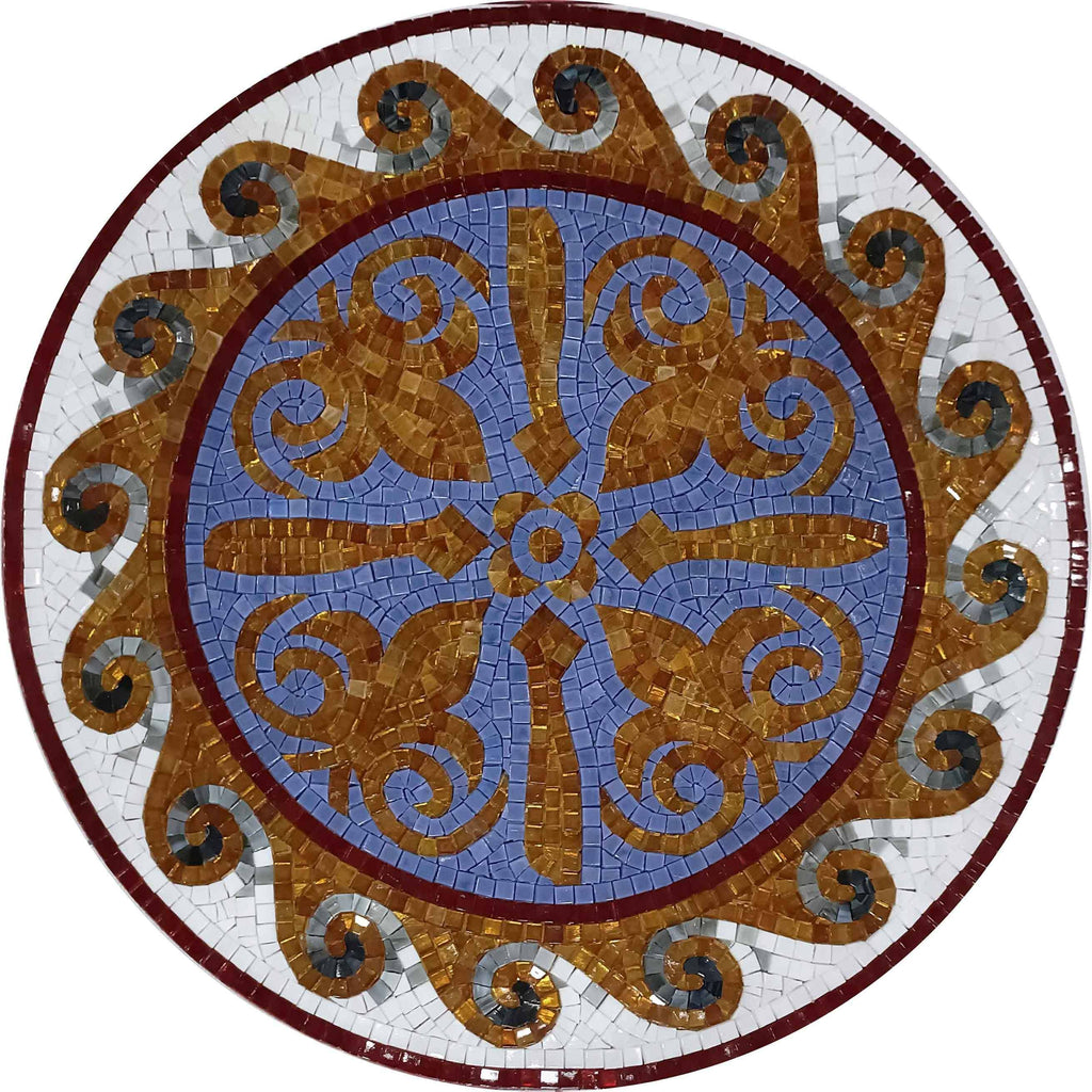 Royal Sun Mosaic Medallion