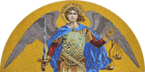 Saint Micheal Religious Mosaic Art