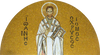 Saint Jean Chrysostome - Murale en mosaïque de verre