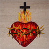 O Sagrado Coração - Arte em Mosaico Cristão