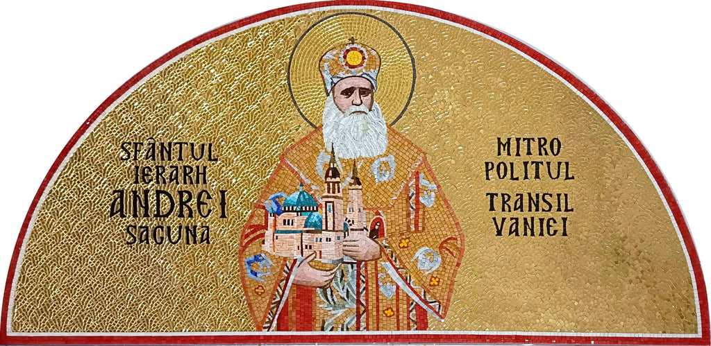 Mosaico in vetro di Sant'Andrea Saguna art