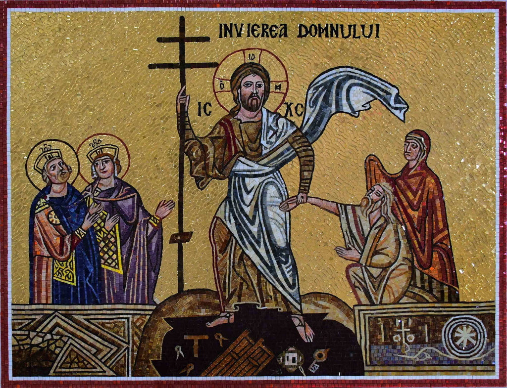 The Resurrection Mosaic Glass Art