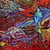 Lady Of Feathers - Oeuvre de mosaïque abstraite Mozaico
