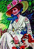 Art de la mosaïque - Portrait d'une dame Mozaico