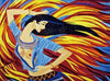 Arte em mosaico - Princesa Jasmine de Aladdin"" Mozaico