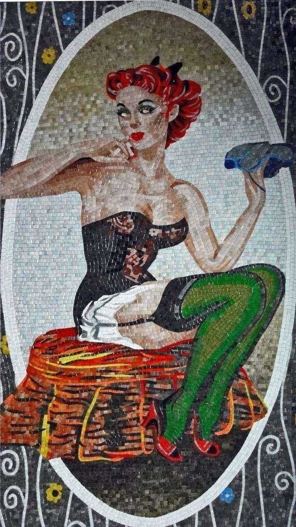 Mosaic Art - Fairy Morgan Mozaico