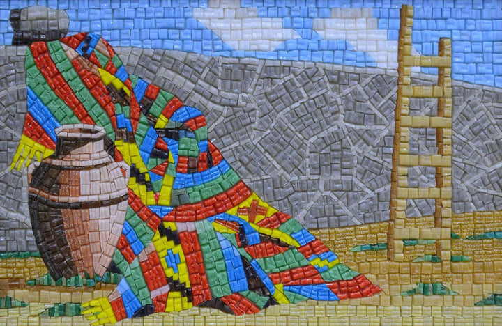 Arte em mosaico de vidro - Babylon