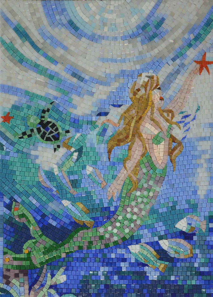 Mosaico di vetro - Mosaico di sirene