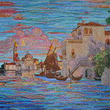 Diseño de mosaico - Escenas de un canal veneciano