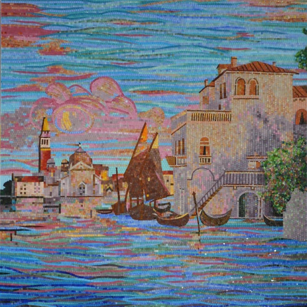 Mosaic Design - Scènes d'un canal vénitien