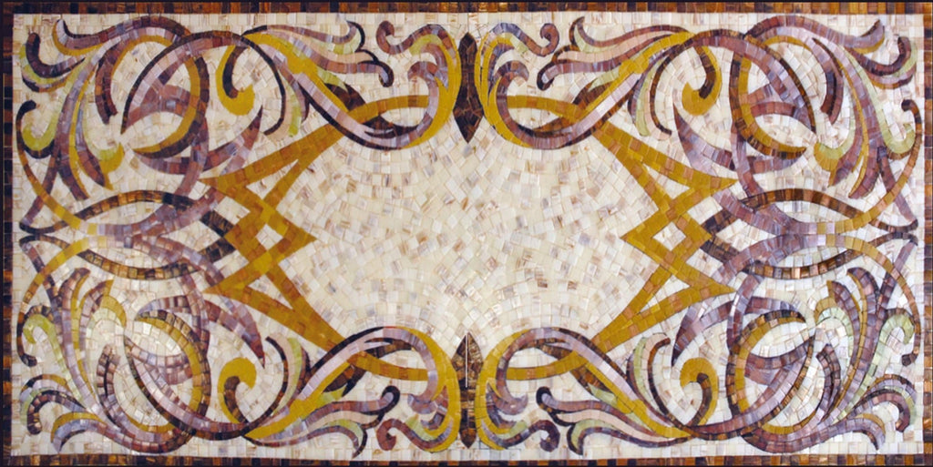 Caldo tappeto a mosaico