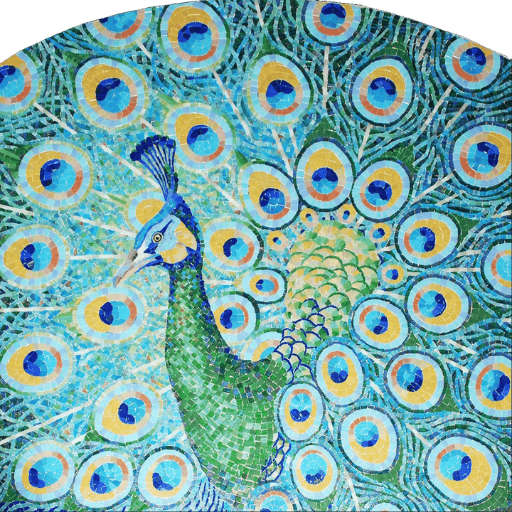 Communicative Peacock Mosaic