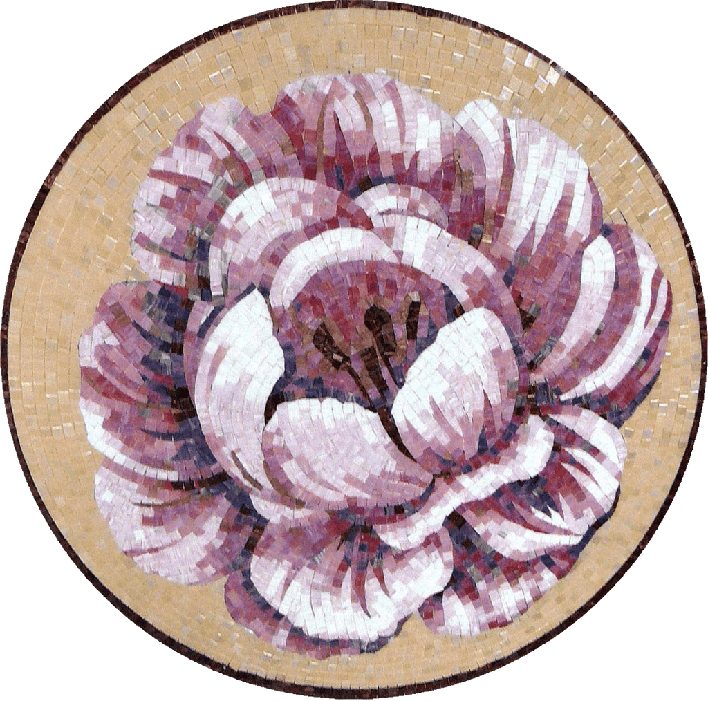 Mosaico de flor de medianoche