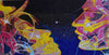 Almas gemelas cósmicas - Obra de arte de mosaico abstracto Mozaico
