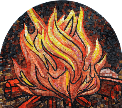 Campfire I - Mosaic Artwork Mozaico