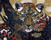 Figuratives Glasmosaik – Der Tiger Mozaico