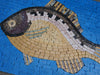 Bluegill In Blue - Fish Mosaic Art