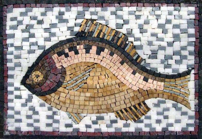 Mosaico in marmo di pesce