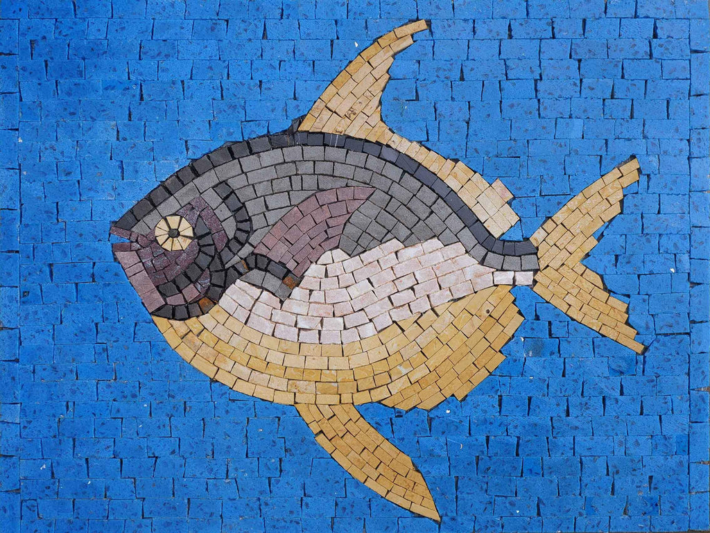 Dorade royale - Art de la mosaïque de poissons