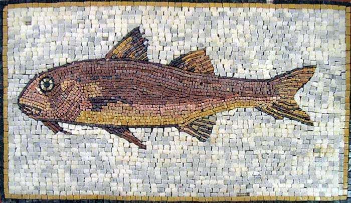 Pescado Mosaico Marrón