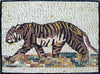 Tiger - Marble Mosaic Mozaico