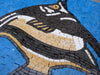 Peixe-anjo preto e amarelo - arte em mosaico