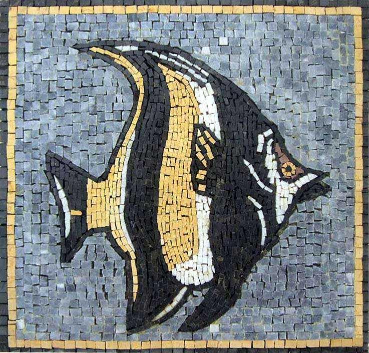 Pesce Marmo Mosaico Mozaico