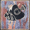 Desenhos de mosaico - Spadefish Mozaico