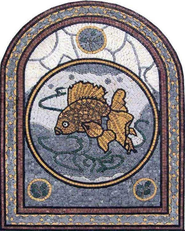 Mosaïque de poisson arquée Mozaico