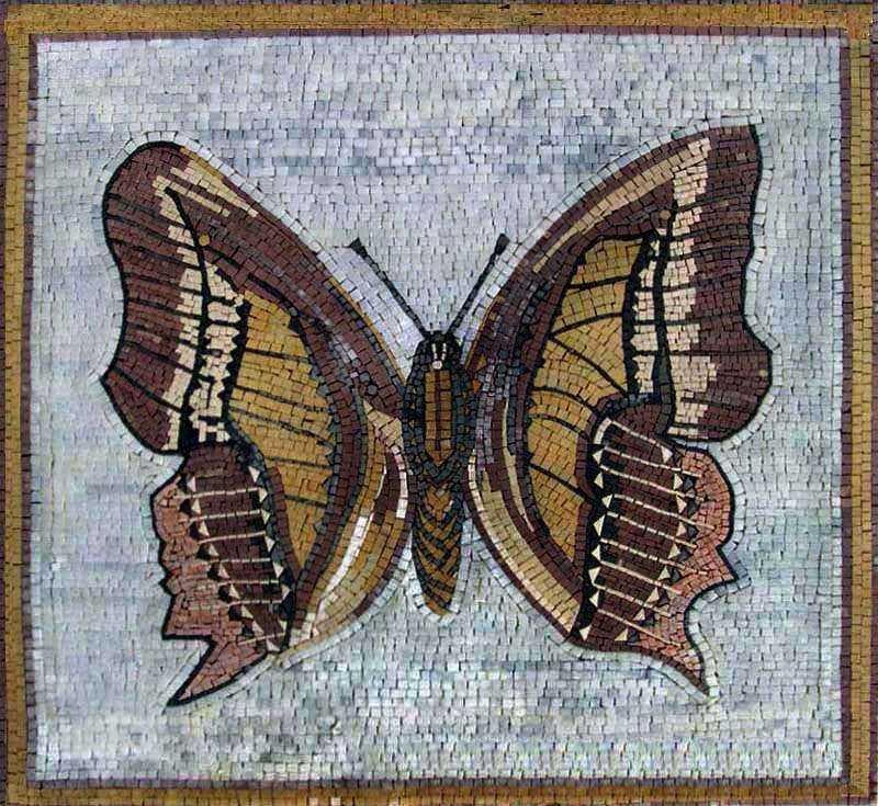 Desenhos de mosaico - Borboleta de outono Mozaico