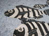 Arte del mosaico di pesce zebra