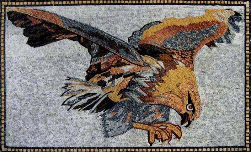 Desenhos em Mosaico - Águia Caçadora Mozaico
