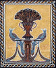 Arte de la pared del mosaico - Mosaico Peafowls Mozaico