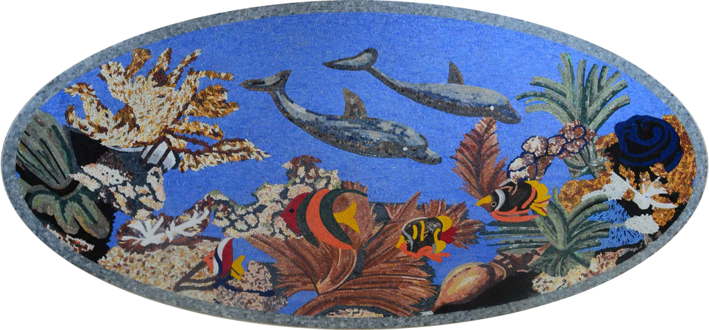 Aqua Mosaic Art - Coral Reef
