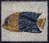 Mosaico de Peixe Amarelo e Azul Mozaico