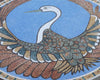Medalhão do Pavão II - Arte em Mosaico