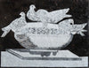 Art mural en mosaïque - Bain d'oiseau Mozaico