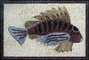 Pesce Marmo Mosaico Pietra Arte Mozaico