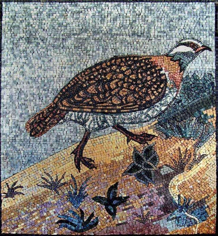 Arte del mosaico in pietra - Mozaico Pearl-Hen