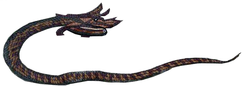 Mosaïque de serpent de mer Mozaico